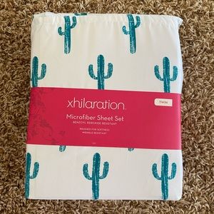 Cactus Print Microfiber Sheet Set Twin